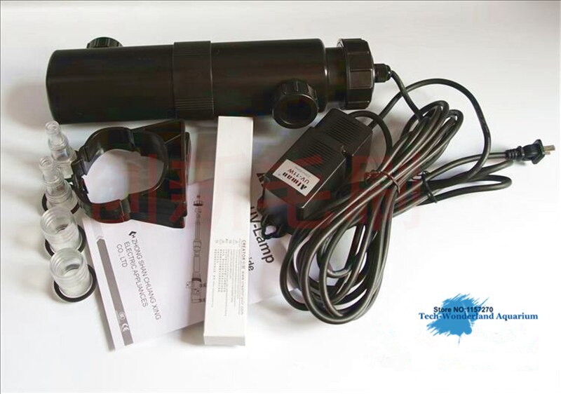 Powerful UV germicidal for aquarium or pond UV lamp Ultraviolet Sterilizer removal of algae for external filter Atman UV 18W
