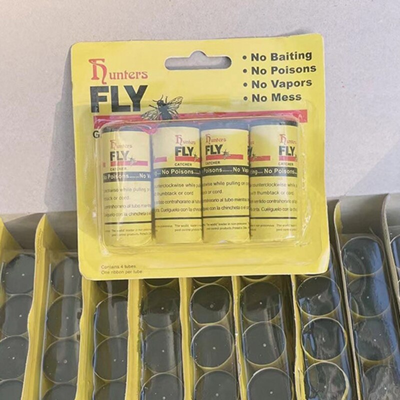 -Sticky Fly Roll Sticky Flyboard Fly Stick Fly Stick Mosquito Paper Fly Roll