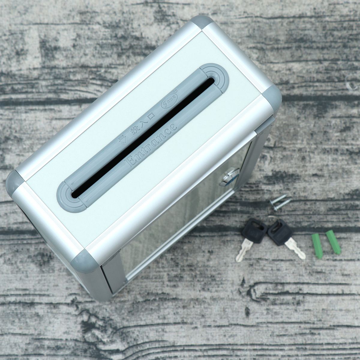 Suggestion Box Wall Hanging Mailbox Alloy Small Complaint Box Suggestion Box Aluminium Alloy Mailbox for Home School Company