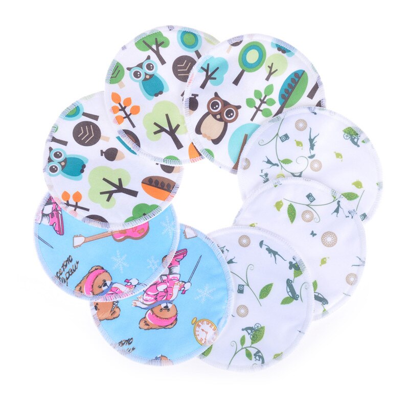 1 Pcs Bamboo fiber Breast Pad Nursing Pads Mum Washable Waterproof Pregnant Bamboo Fabric Material Inner 12cm