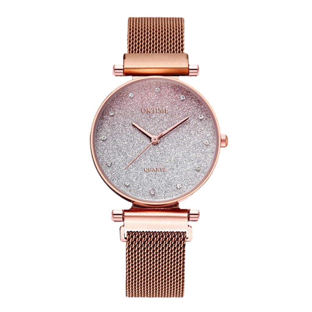 Vrouwen Horloges Sky Horloge Magneet Band Vrouwen Quartz Diamond Horloge Horloges Voor Vrouwen: C