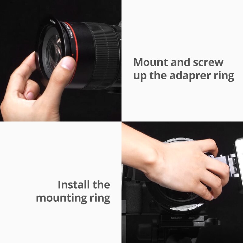 FC-100 Portable LED Macro Ring Flash 5500K Aanpassing Helderheid Speedlite Videocamera Invullichtset met 8 adapterringen en controller voor/Nikon- camera's