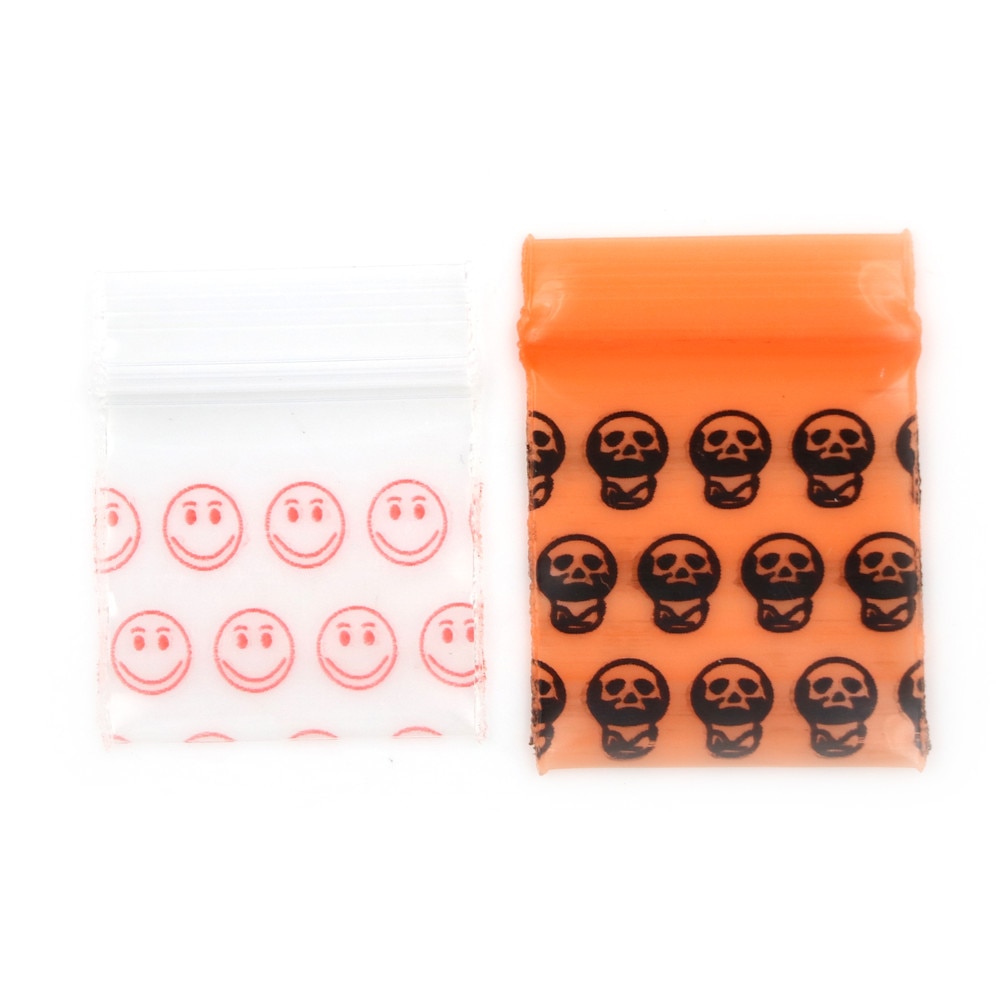 100Pcs Small Plastic Zipper Bag Ziplock Bag Ziplock Pill Packaging Pouches Mini Zip lock Bags Plastic Packaging Bags