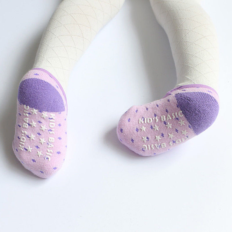 2 pairs/lot 5 Colors 1 pair Cute Toddler Anti Slip Socks Infant Baby Non Skid Cotton Socks 12-24 Months