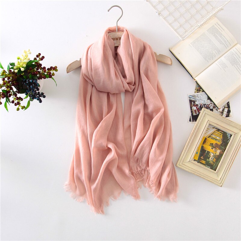 Effen winter dames katoenen sjaal pashmina sjaals warme dekens omslagdoeken dames foulard bandana merk sjaals sjaals hijab