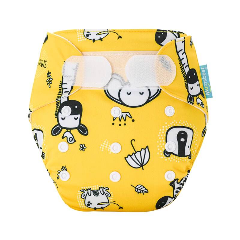 [Mumsbest] Velcro Cloth Diaper Washable Reusable Nappy Cloth Pocket Diaper With Inserts Hook-Loop Nappy Suitable 3-15kg Baby: ME03 / only 1 pocket diaper