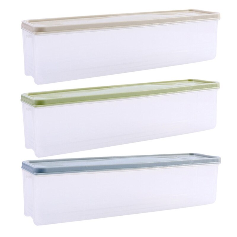Boîte de rangement translucide pour nouilles, étanche à l&#39;humidité, boîte à Spaghetti hermétique avec couvercle en plastique transparent pour aliments et fruits