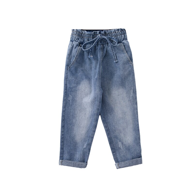2-10 Years Girl Jeans Spring Autumn Cowboy Pants Baby Girls Harem Pants Children Casual Loose Denim Pants Kids Jeans Trousers