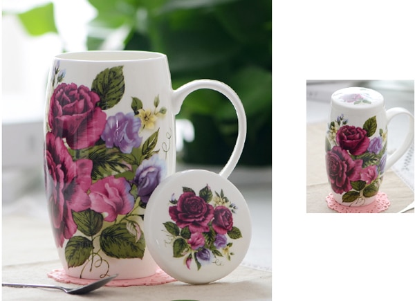 700ml,  bone porcelæn stort kaffekrus, keramisk tumbler te-tid, stort krus julekop, porcelæn stort krus, emalje kop taza: B