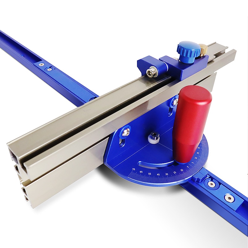Miter Gauge Table Saw/Router With Rail Stop Aluminum Profile Fence Saw Assembly Ruler Carpenter DIY Woodworking Tool