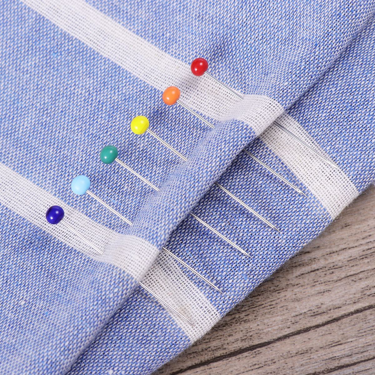 250 Uds de alfileres de cabeza Multicolor de Pin para manualidades de costura hágalo usted mismo (4mm CABEZA + 34mm)