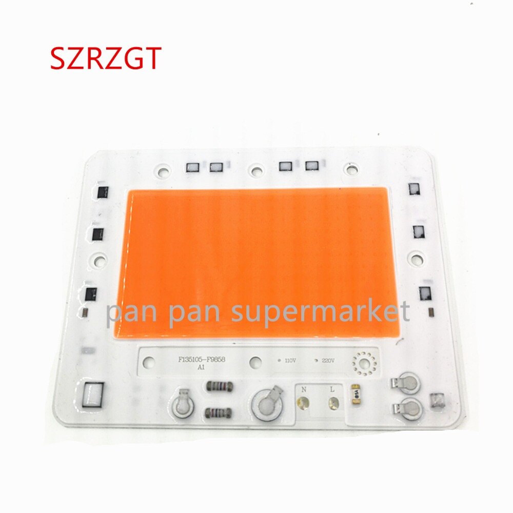 100w cob 220 vac led pærer smart ic cob fuld sprctrum plante vokse 380-840nm 1 stk.