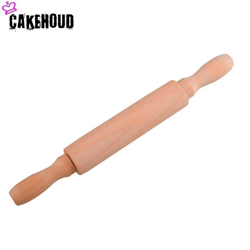 Cakehoud kök matlagningsverktyg klassiska träkavel baka kakor pizzanudlar barn mini bakrulle