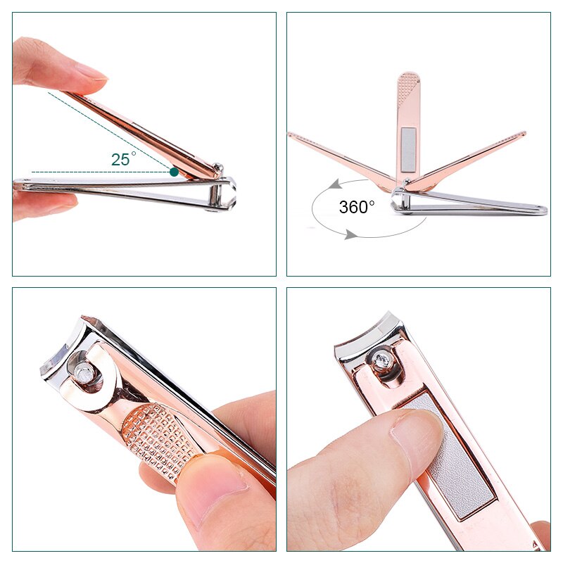 Nail Clippers Stainless Steel Dead Skin Manicure Fingernail Cutter Thick Hard Ingrown Toenail Scissors Pedicure tools