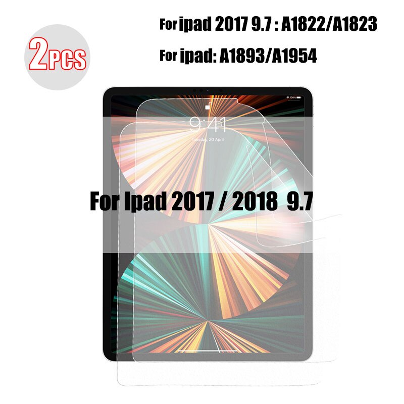 2 sztuk papieru Tablet jak Screen Protector dla Ipad Pro 11 12.9 2021 10.5 10.2 2020 9 Film dla Ipad Air Mini 6 5 4 3 2 1 bez szkła: 5th 6th 2017 2018