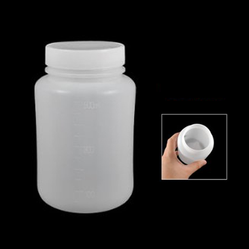 Laboratory Chemical Storage Case White Plastic Widemouth Bottle 500mL