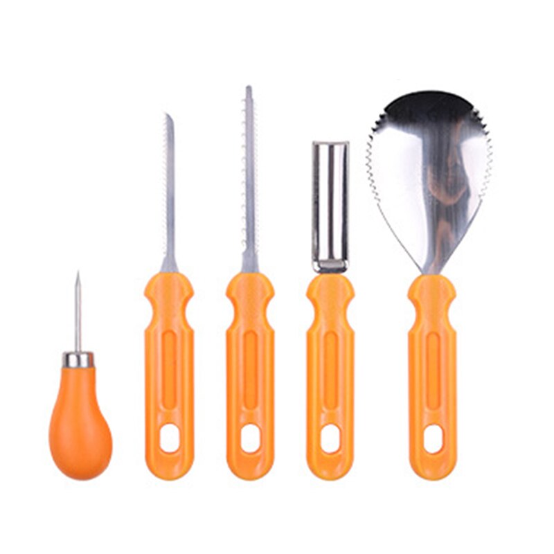 Outils professionnels de sculpture citrouille, noël Halloween décoration légère citrouille couteau de cuisine, bricolage, ensemble d'outils de sculpture: A