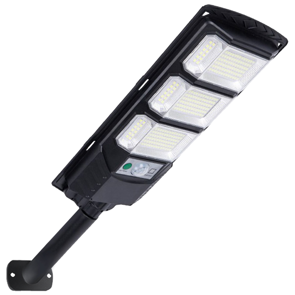 Solarbetriebene 3-seitige Flutlichtleuchte mit Fernbedienung, Bewegungsmelder, Wandlaterne für Höhle Außenbereich, Hoflampe für Parkplatz, Garage: 400w