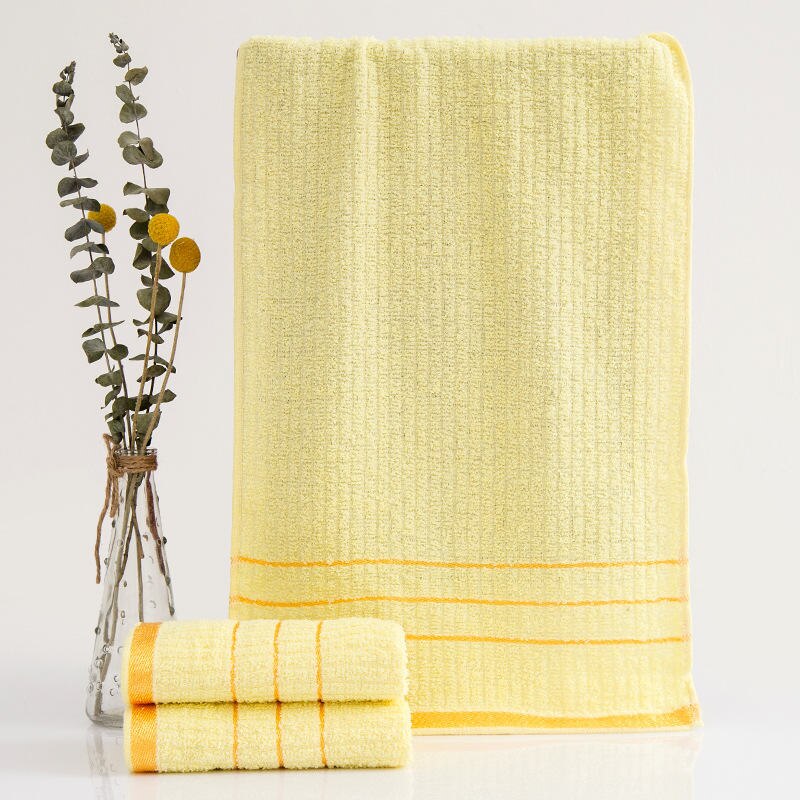 1 kpl 65 x 30cm puuvillainen ohut pyyhe kullanvärinen kirjailtu nopeasti kuivuva pieni pyyhe kotihotellin kylpyhuoneeseen: Keltainen