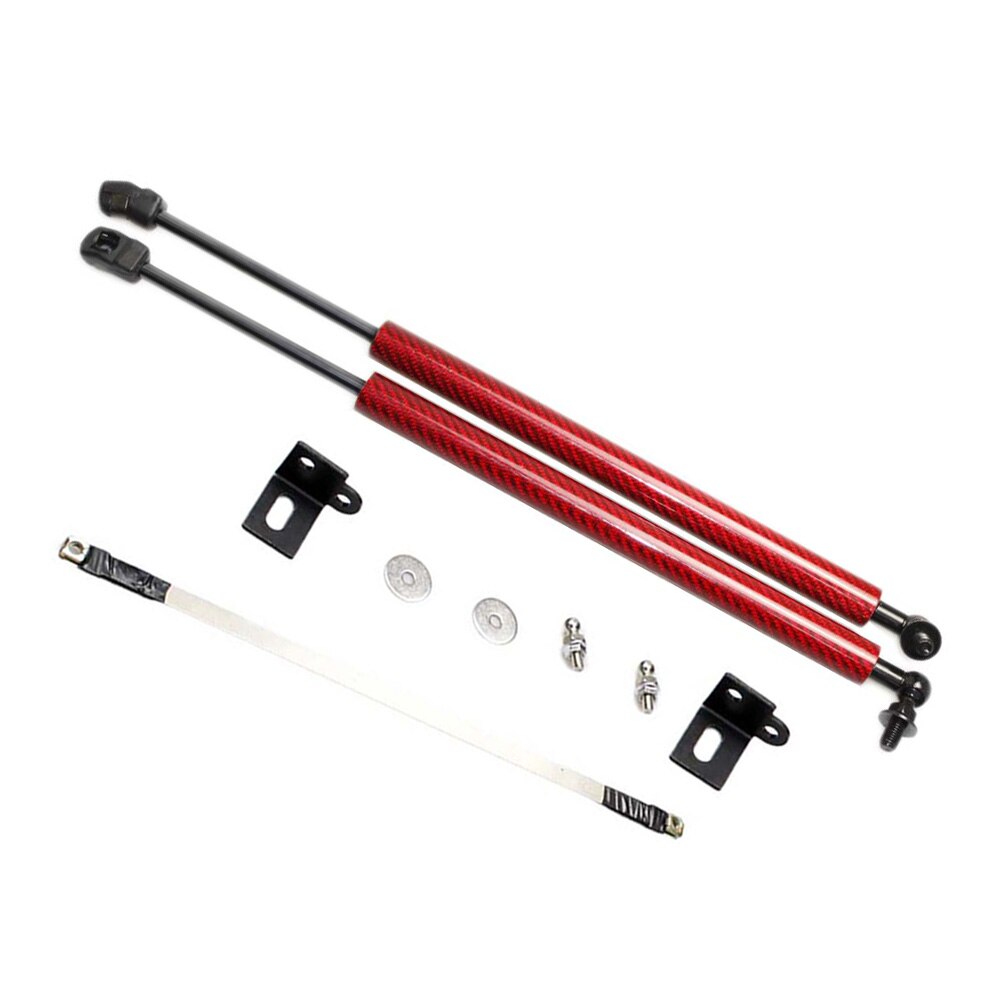Gas Struts Lift Support Shock Damper for Ford Mustang MK6 Absorber Carbon Fiber Auto Front Bonnet Hood Modify: Carbon Fiber Red