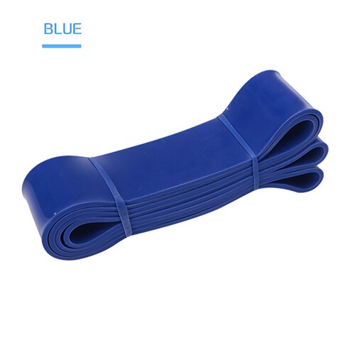 208cm Latex Pull Up band Resistance Bands Fitness Body Gym Power Training Powerlifting Band Unisex Sport Natuur Rubber: Blauw