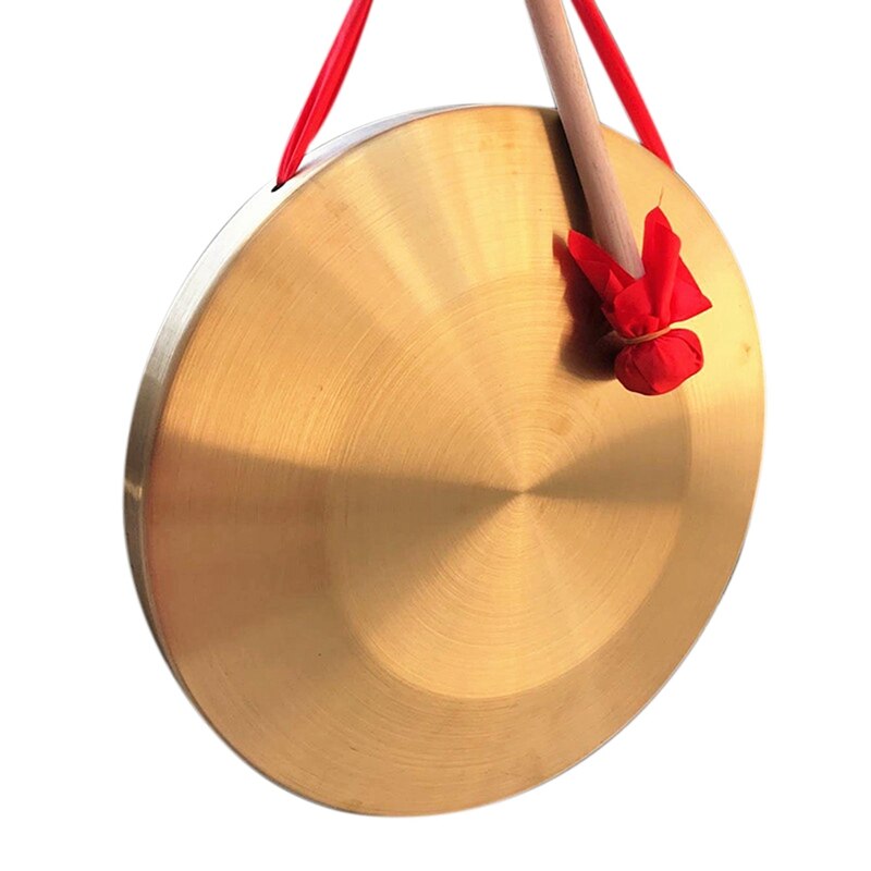 15.5cm diameter alt håndhånd kapel kobber bækkener percussion opera gong med rundspil hammer