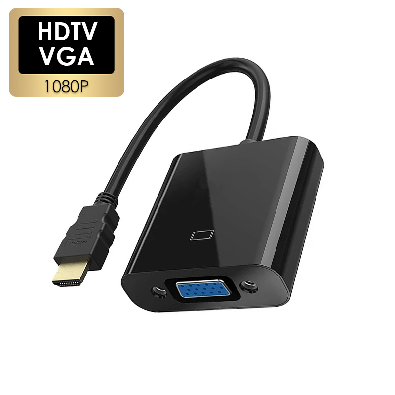 Cyfrowy na analogowy z wejściem HDMI, męski do VGA kobiet konwerter wideo kabel Adapter 1080P Monitor HDTV dla Laptop projektor do komputera: Default Title