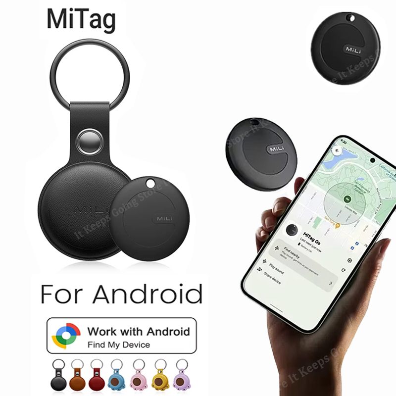 MiLi MiTag Go Smart Tracker For Android Item Finder and Locator Work With Bluetooth Google Find My Device Anti-Lost Air Tag