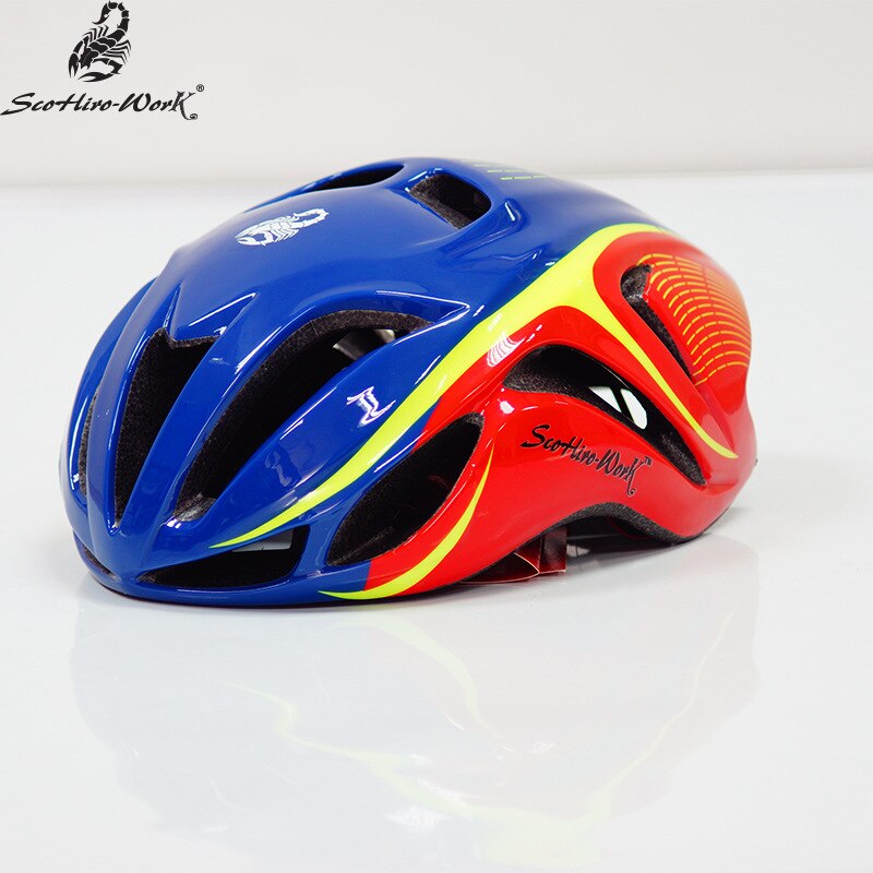 SCOHIRO WORK tt Triathlon caschi da ciclismo ultraleggero road racing bike protezione per adulti aero casco da bicicletta attrezzature donna uomo: color 11