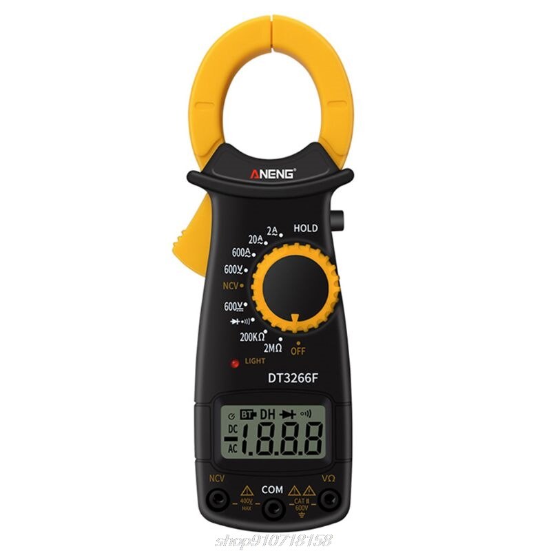 DT3266F Digital Clamp Meter Multimeter AC/DC Voltage Current Ampere NCV Resistance Diode Tester with Buzzer M22 21