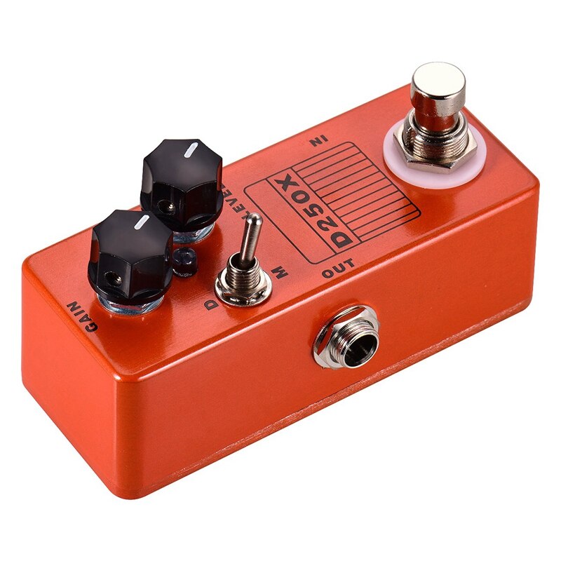 Mosky D250X Mini Overdrive Preamp Guitar Effect Pedal with True Bypass Switch