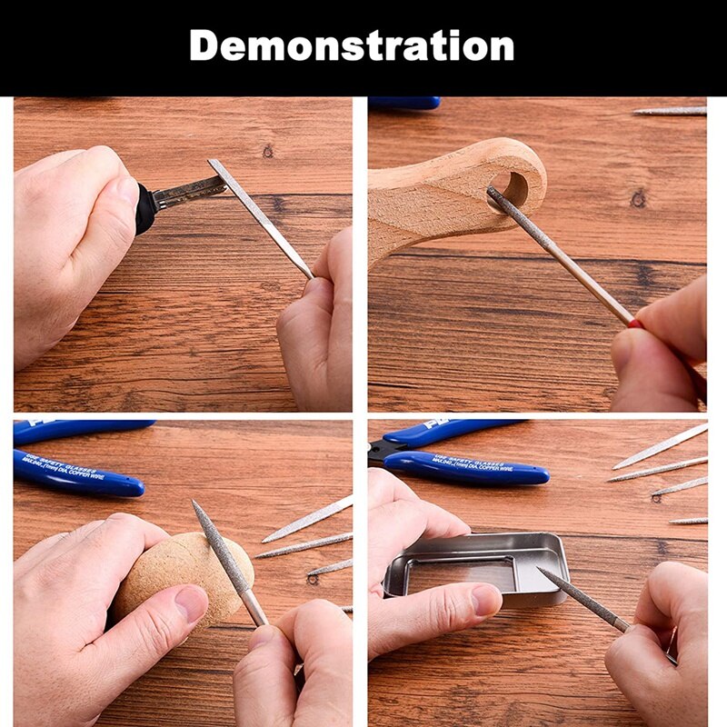 Multipurpose Needle File Set Files Tools Diamond Round Files For Fine Metal Sanding, Sanding, Jewelers
