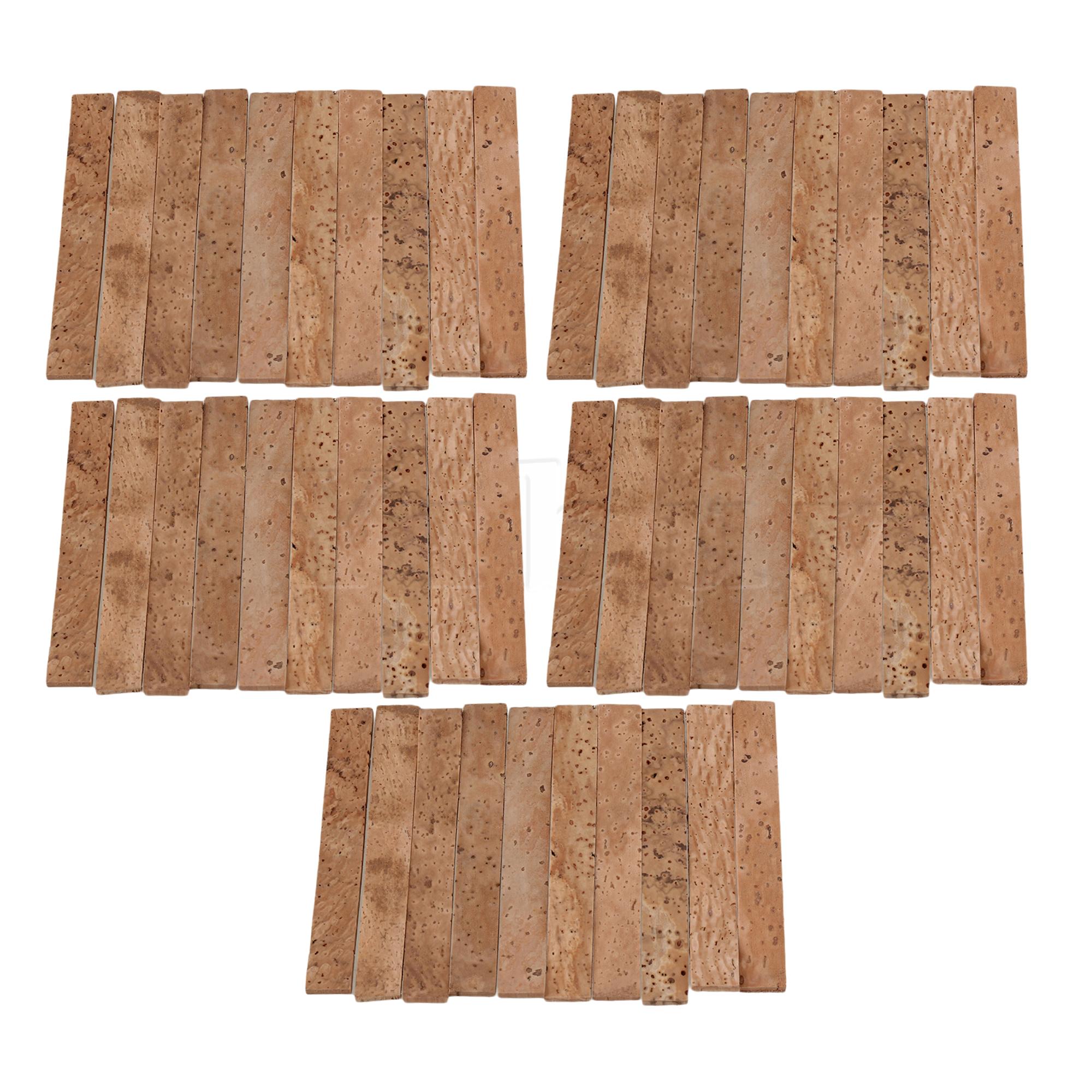 Yibuy 50x Clarinet Neck Joint Cork Sheet Musical Instruments Part 8x1x0.2cm