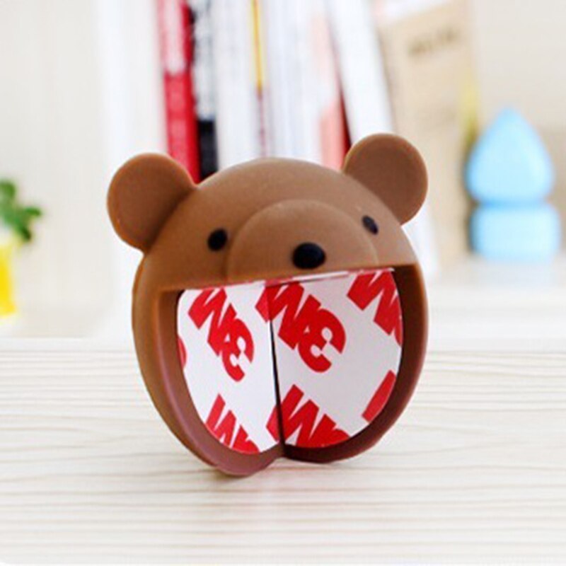 Protection coins de meubles en silicone souple | Pour bébés, protection coins des animaux anti-collision, protection des coins de table: Brown bear-1PC