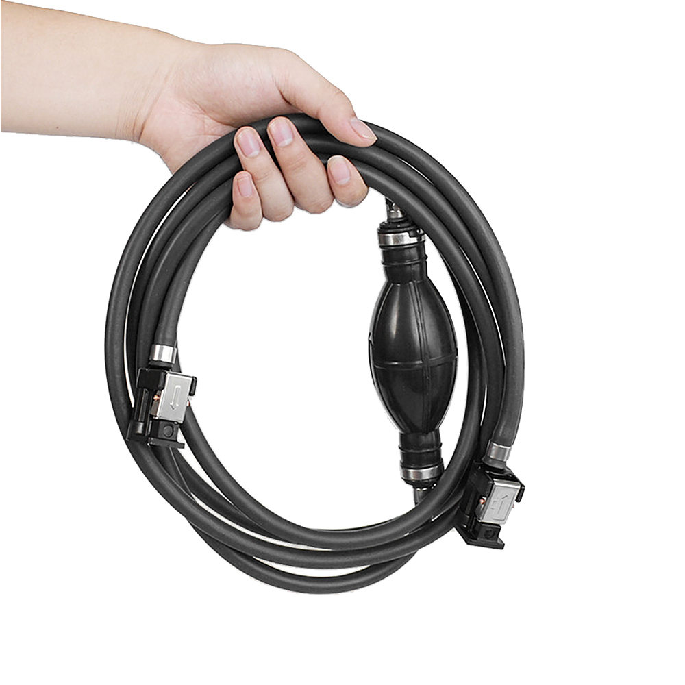 300cm Boat Fuel Line with Hand Pump Connector Boat Motor Fuel Hose Fuel Line Assembly Compatible with Outboard Motors Up to 85hp