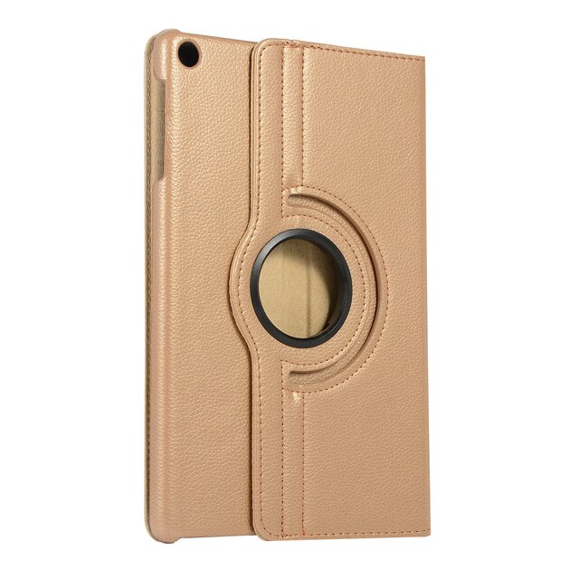 360 Rotating Case for Samsung Galaxy Tab A 10.1 T510 T515 SM-T510 SM-T515 Folding Stand Cover PU Leather Case Tablet Funda: Gold