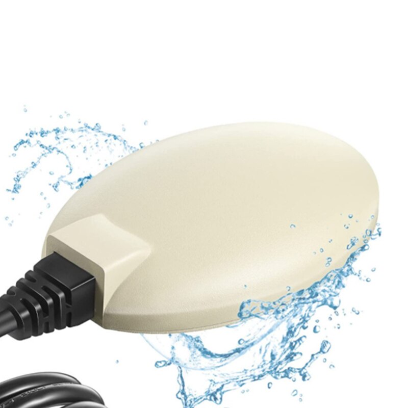 Electric Bird Bath De Icer Heater Winter Heated Rock with Aluminum Base Outdoor Small Pond De-icer Garden Decor For Pet Birds: white