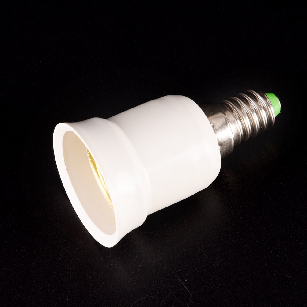 E14 vuelta E27 lámpara portalámparas interruptor lámpara pequeña boca de rosca a gran boca de rosca retardante de llama adaptador de enchufe de la lámpara