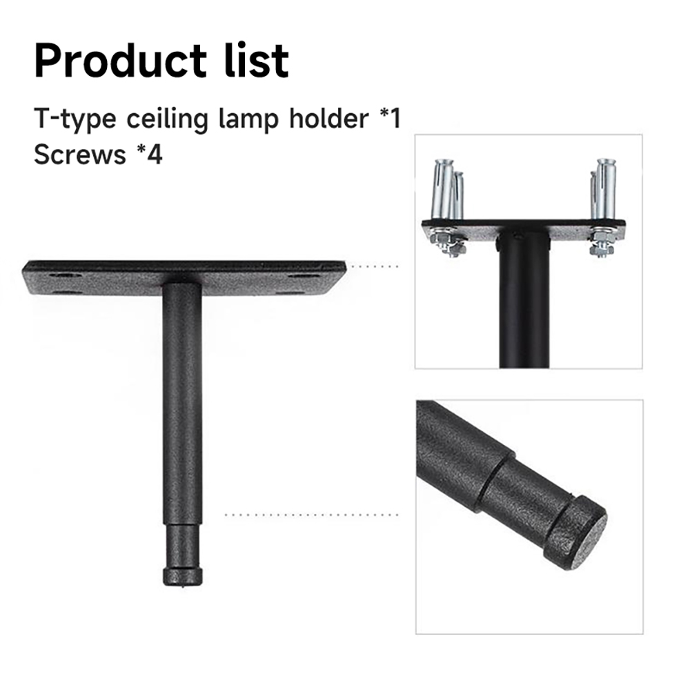 T-Type Ceiling Mount Photography Lighting Boom Arm