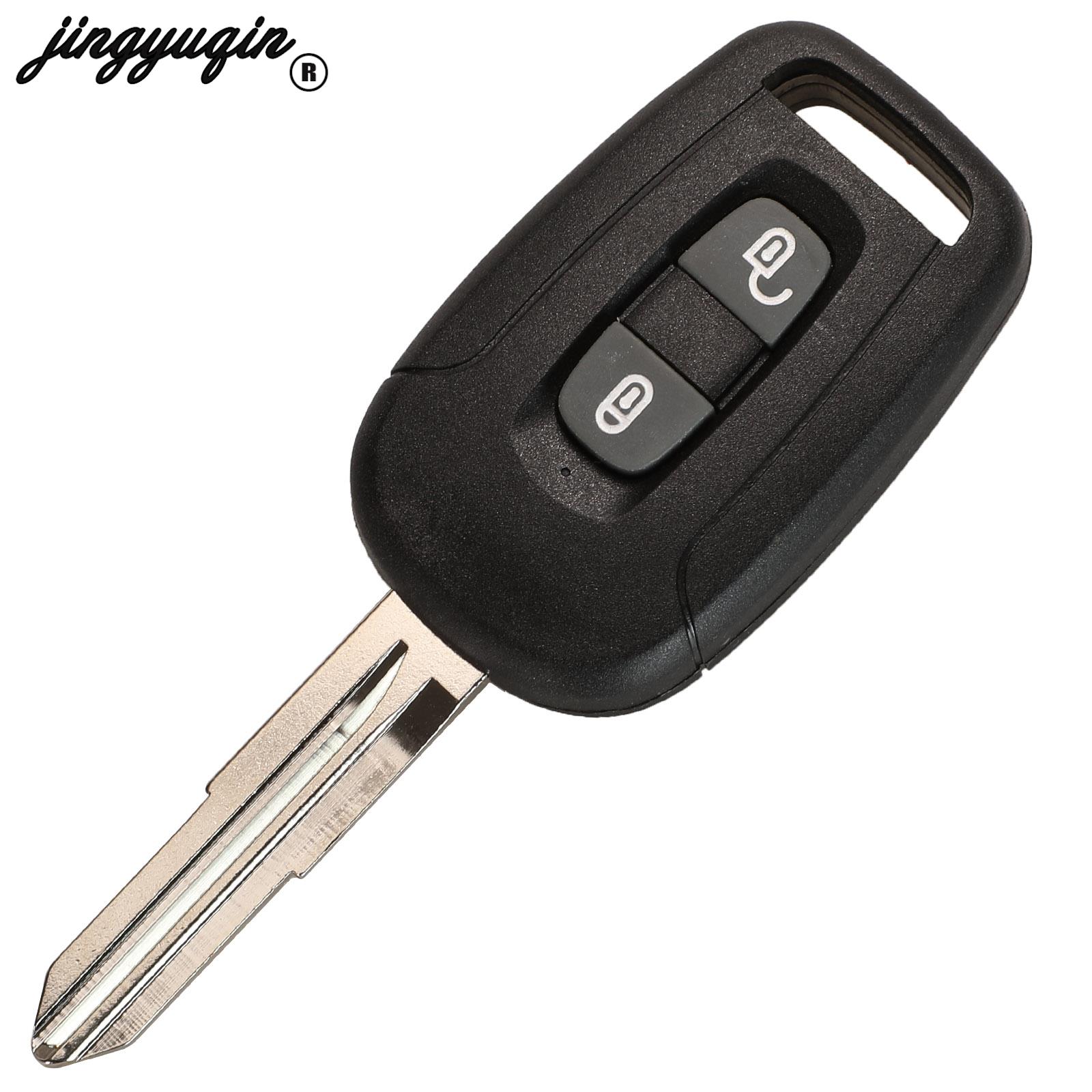 Jingyuqin-Coque de clé à distance intelligente pour Chevrolet Captiva, 2/3 boutons, porte-clés avec lame, remplacement de boîtier automatique