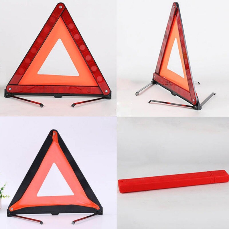 Señal de peligro de emergencia triángulo de coche señal de advertencia de avería automática Triángulo reflectante parada Tablero de muestra coches trípode