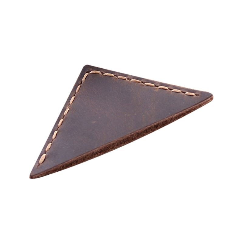 Triangle Bookmark Handcrafted Leather Reading Marking Accessories Corner Page Maker For Book Lover Readers Teacher P9YA: Brown