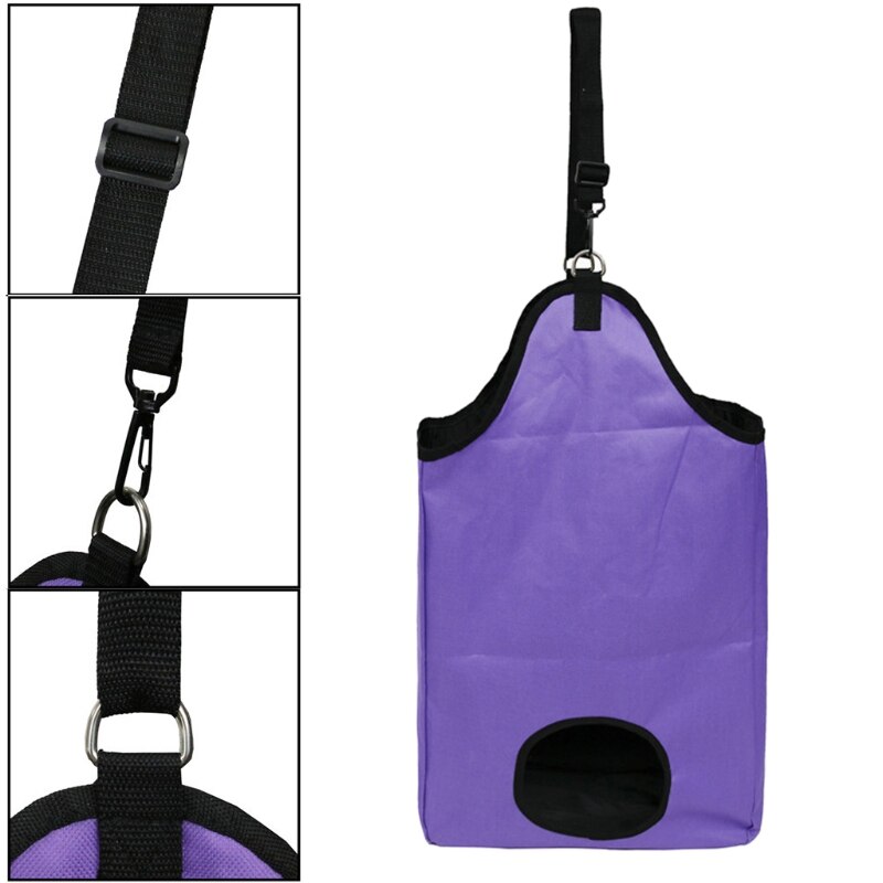 Bolsas de almacenamiento para heno al aire libre, bolsa de mano para alimentación lenta de heno para caballos, Alpacas de cabra, animales de granja