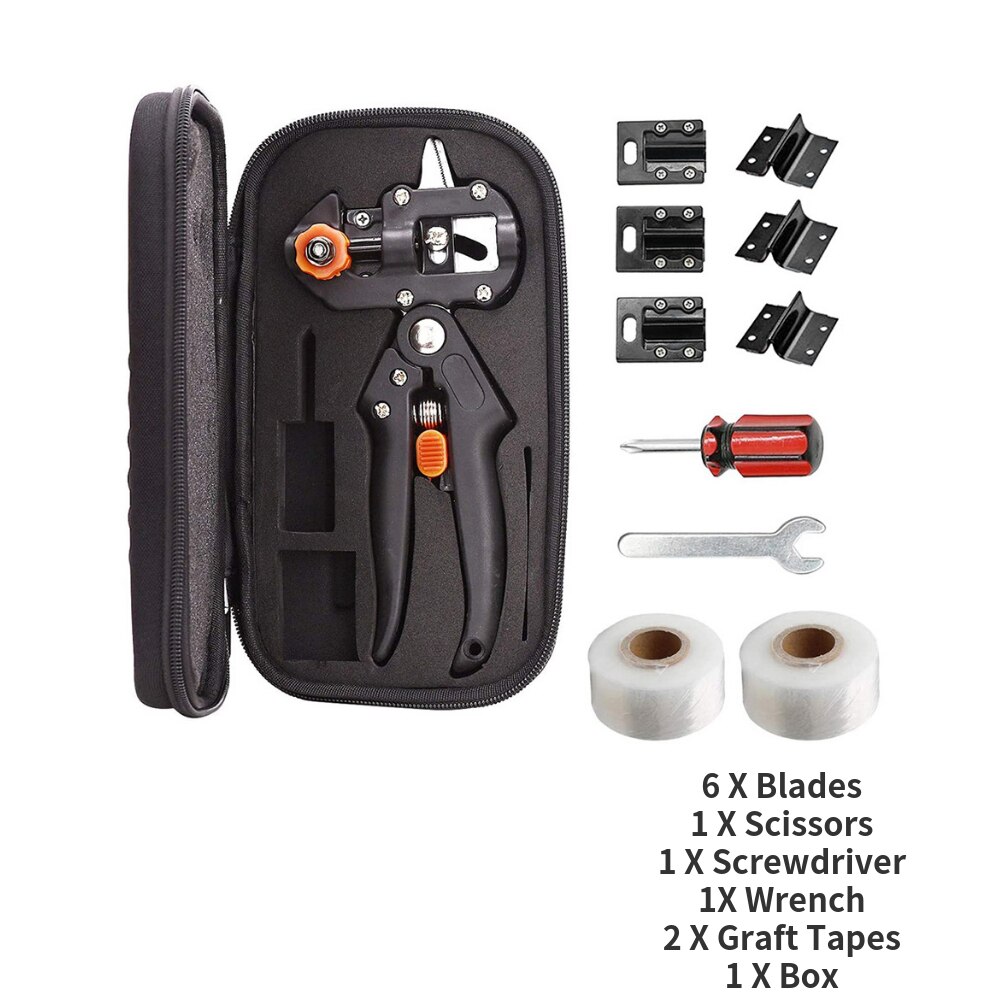 Garden Grafting Pruner Grafting Set Kit Farming Fruit Tree Pruning Shears Scissor Vaccination Plant Fruit Tree Cutting Machine: B