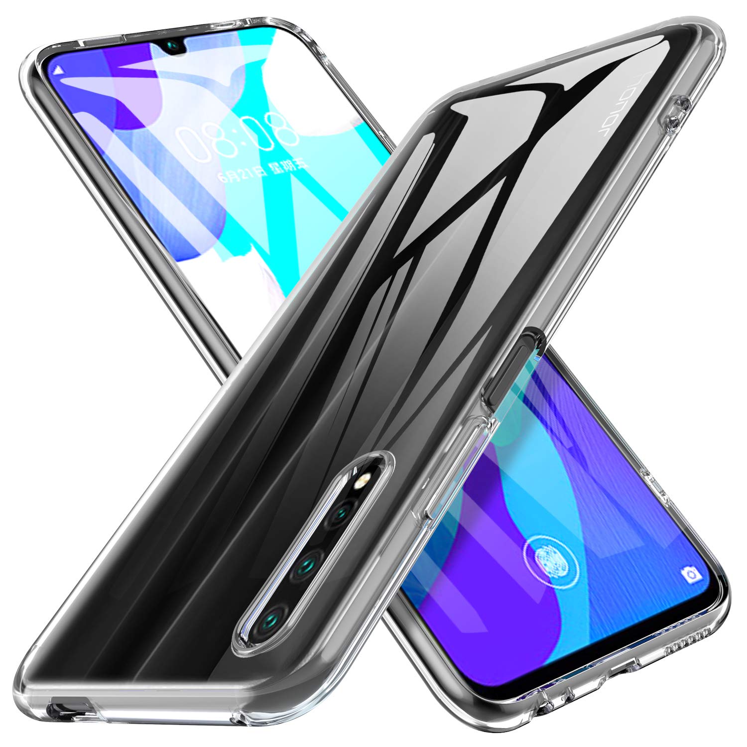 Przezroczyste etui na telefon Huawei Honor 9X Pro Lite Premium Miękka, odporna na wstrząsy tylna obudowa TPU Honor9X 9XPro 9XLite Rosja Clear Armor