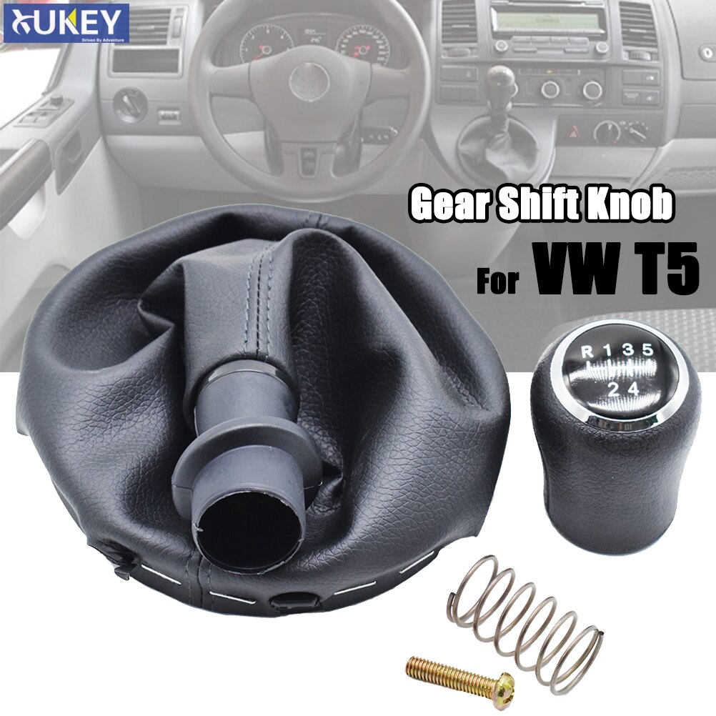 Voor Vw Volkswagen Transporter T5 T5.1 T6 Gp 2003 5 Speed Gear Stick Pookknop + Gaiter Boot cover + Frame Volledige Kit