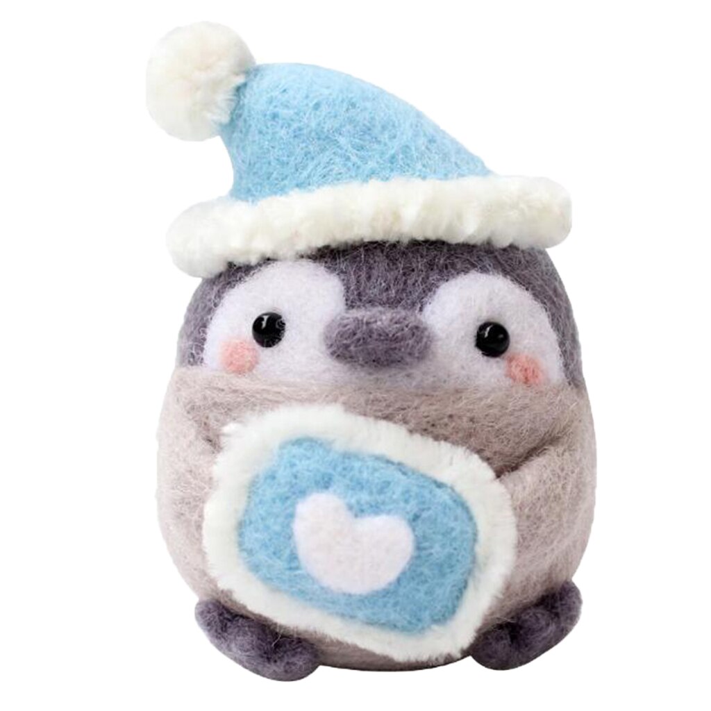 Artisanat pingouin Kit de feutrage tapis en mousse 100% laine fête des enfants: Style 5