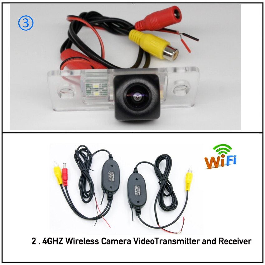 Car wireless Reversing Back Up Camera For Skoda Fabia 6Y MK1 1999~2007 For Skoda Fabia 5J MK2 2007 HD Night Vision: Camera with Wireless