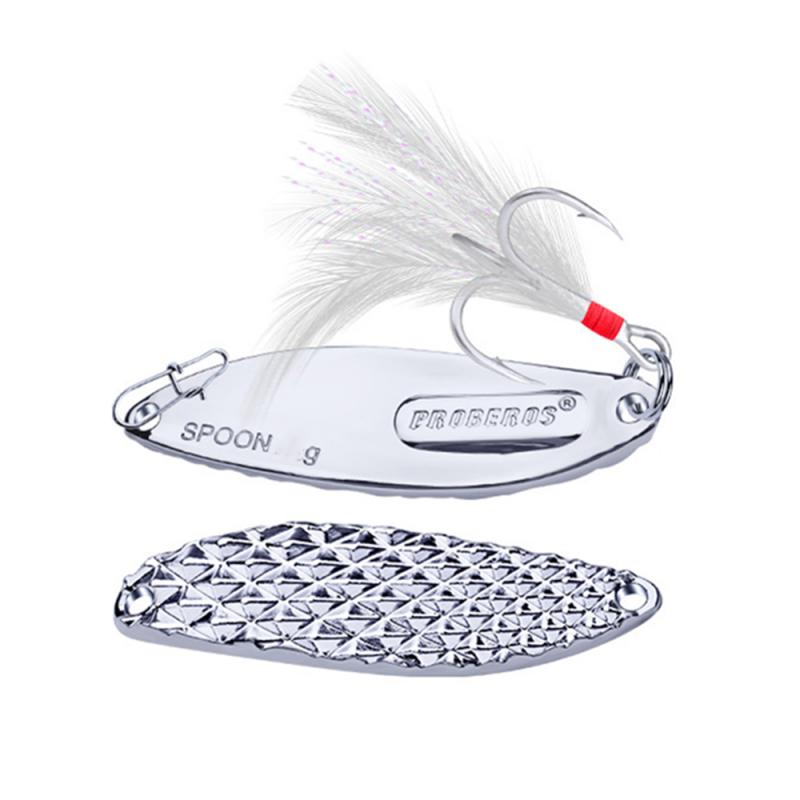 1 Uds. Señuelo de pesca, cebo de pesca lubina, cebo Artificial, equipo de pesca al aire libre 5G10G15G20G 28G 2 colores TXTB1: Silver 20g