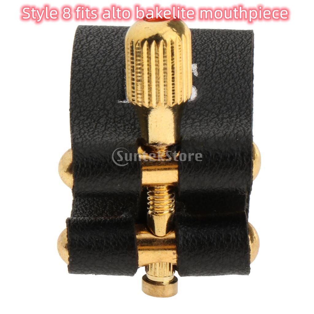 Saxophone Fastener Clip Alto Tenor Soprano Sax Ligatures Fastener Cap for Saxophone Clarinet Bakelite Mouthpiece: Lavender